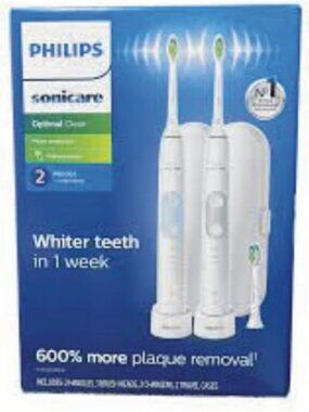 Rechargeable Electric Toothbrush Set - Optimal Clean, 2-Pack, Sonic Technology